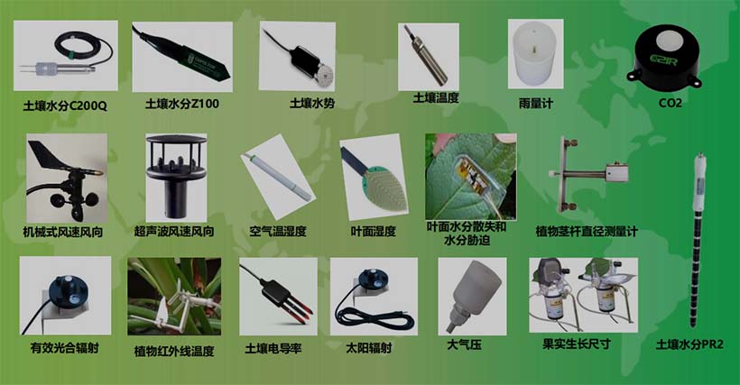 農(nóng)業(yè)物聯(lián)網(wǎng)連接的部分傳感器--土壤、氣象、植物生理