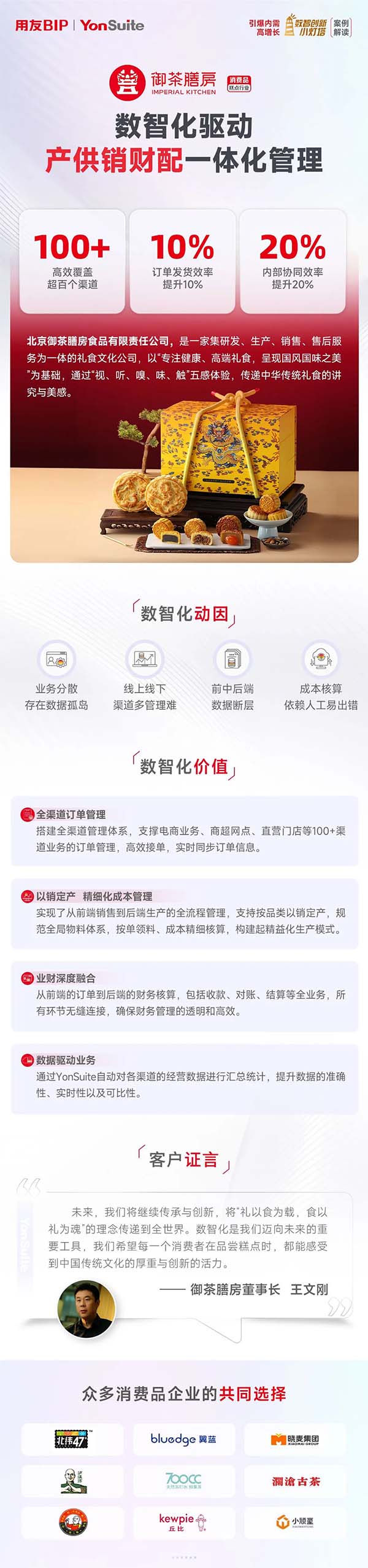 消費(fèi)品丨御茶膳房：產(chǎn)供銷(xiāo)財(cái)配一體化，打造“零障礙”協(xié)作鏈
